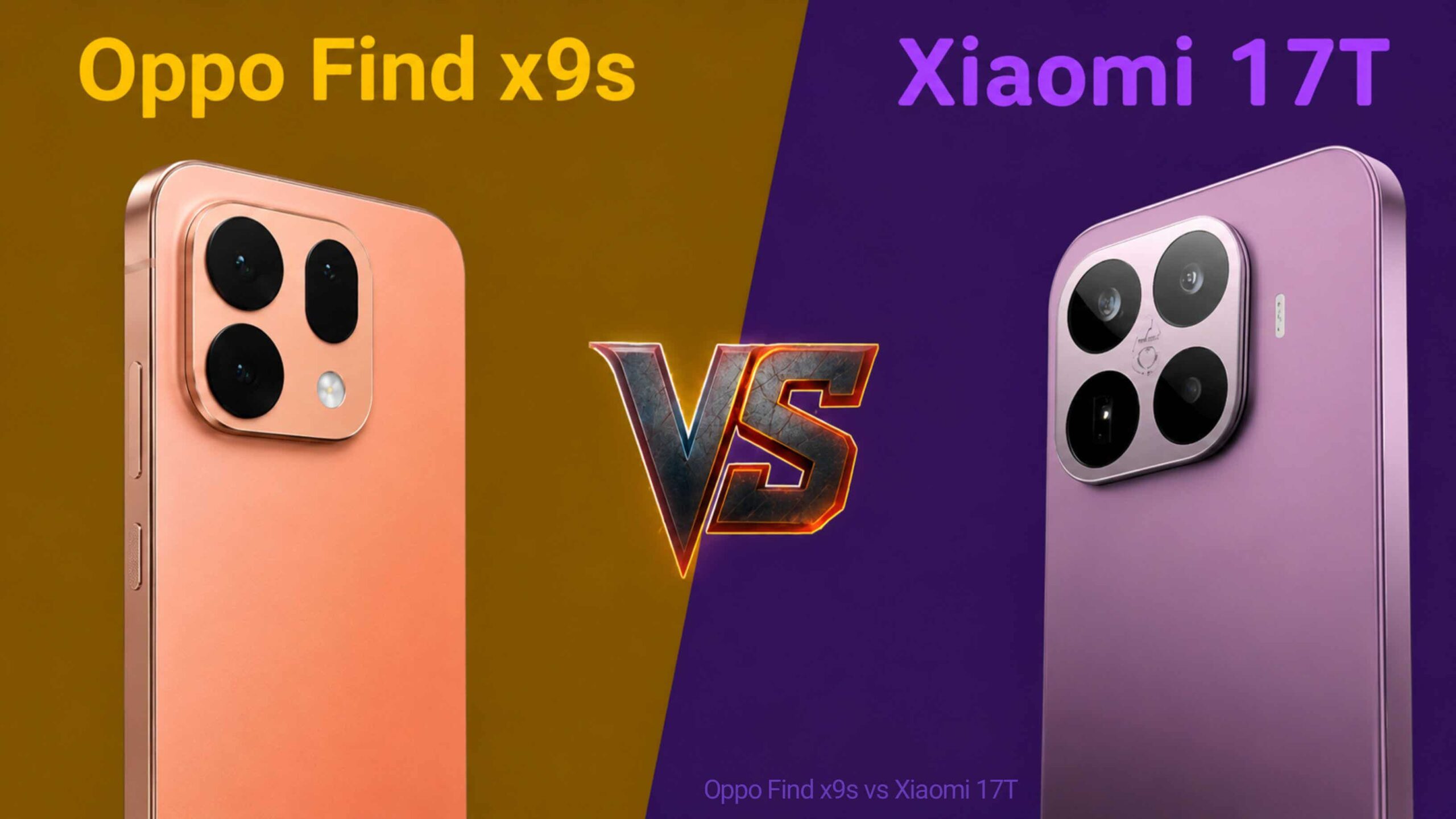 Oppo Find x9s vs Xiaomi 17T